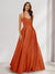 A-Line/Princess Halter Sleeveless Ruched Bridesmaid Dresses