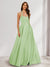 A-Line/Princess Halter Sleeveless Ruched Bridesmaid Dresses