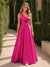 A-Line/Princess Halter Sleeveless Ruched Bridesmaid Dresses With Bowknot