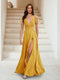 A-Line/Princess V-Neck Short Sleeves Applique Bridesmaid Dresses