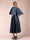 A-Line/Princess Scoop Half Sleeves Ruched Mother of the Bride Dresses