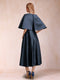 A-Line/Princess Scoop Half Sleeves Ruched Mother of the Bride Dresses