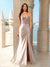 Trumpet/Mermaid Off-the-Shoulder Sleeveless Beading Prom Dresses