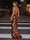 Sheath/Column V-Neck Sleeveless Evening Dresses With Split Side & Sequins