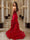 Trumpet/Mermaid Strapless Corset Ruffle Prom Dresses with Sequin Appliques