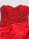 Trumpet/Mermaid Strapless Corset Ruffle Prom Dresses with Sequin Appliques