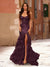 Trumpet/Mermaid Strapless Corset Ruffle Prom Dresses with Sequin Appliques