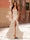 Trumpet/Mermaid Strapless Corset Ruffle Prom Dresses with Sequin Appliques