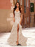 Trumpet/Mermaid Strapless Corset Ruffle Prom Dresses with Sequin Appliques