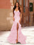 Trumpet/Mermaid Strapless Corset Ruffle Prom Dresses with Sequin Appliques
