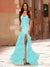 Trumpet/Mermaid Strapless Corset Ruffle Prom Dresses with Sequin Appliques