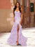 Trumpet/Mermaid Strapless Corset Ruffle Prom Dresses with Sequin Appliques