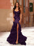 Trumpet/Mermaid Strapless Corset Ruffle Prom Dresses with Sequin Appliques