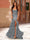 Trumpet/Mermaid Strapless Corset Ruffle Prom Dresses with Sequin Appliques