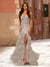 Trumpet/Mermaid Strapless Corset Ruffle Prom Dresses with Sequin Appliques