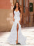 Trumpet/Mermaid Strapless Corset Ruffle Prom Dresses with Sequin Appliques