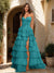 A-Line/Princess Sweetheart Ruffle Tiered Prom Dresses with Split Side