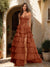 A-Line/Princess Sweetheart Ruffle Tiered Prom Dresses with Split Side