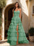 A-Line/Princess Sweetheart Ruffle Tiered Prom Dresses with Split Side