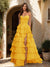 A-Line/Princess Sweetheart Ruffle Tiered Prom Dresses with Split Side