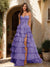 A-Line/Princess Sweetheart Ruffle Tiered Prom Dresses with Split Side