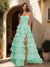 A-Line/Princess Sweetheart Ruffle Tiered Prom Dresses with Split Side