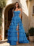 A-Line/Princess Sweetheart Ruffle Tiered Prom Dresses with Split Side