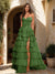 A-Line/Princess Sweetheart Ruffle Tiered Prom Dresses with Split Side