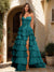 A-Line/Princess Sweetheart Ruffle Tiered Prom Dresses with Split Side