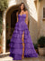 A-Line/Princess Sweetheart Ruffle Tiered Prom Dresses with Split Side