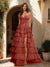 A-Line/Princess Sweetheart Ruffle Tiered Prom Dresses with Split Side
