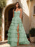 A-Line/Princess Sweetheart Ruffle Tiered Prom Dresses with Split Side