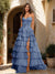 A-Line/Princess Sweetheart Ruffle Tiered Prom Dresses with Split Side