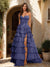 A-Line/Princess Sweetheart Ruffle Tiered Prom Dresses with Split Side