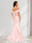 Trumpet/Mermaid Off-the- Shoulder Ruffle Bridesmaid Dresses with Split Side