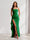 Sheath/Column Strapless Pleated Ruffle Bridesmaid Dresses with Split Side