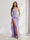 Sheath/Column Strapless Pleated Ruffle Bridesmaid Dresses with Split Side