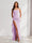 Sheath/Column Strapless Pleated Ruffle Bridesmaid Dresses with Split Side