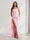 Sheath/Column Strapless Pleated Ruffle Bridesmaid Dresses with Split Side