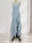 Trumpet/Mermaid Strapless Ruffle Tiered Long Bridesmaid Dresses with Split Side