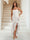 Trumpet/Mermaid Strapless Ruffle Tiered Long Bridesmaid Dresses with Split Side