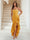 Trumpet/Mermaid Strapless Ruffle Tiered Long Bridesmaid Dresses with Split Side