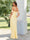 Sheath/Column Cold Shoulder Floor-Length Long Bridesmaid Dresses