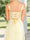 A-Line/Princess Straps Floor-Length Lace-Up Bridesmaid Dresses with Split Side