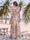 A-Line/Princess V-Neck 3/4 Sleeves Asymmetrical Printed Floral Mother of the Bride Dresses