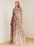 A-Line/Princess Scoop Half Sleeves Floor-Length Floral Mother of the Bride Dresses