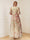 A-Line/Princess V-Neck Half Sleeves Floor-Length Floral Mother of the Bride Dresses