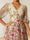 A-Line/Princess V-Neck Half Sleeves Floor-Length Floral Mother of the Bride Dresses