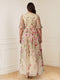 A-Line/Princess V-Neck Half Sleeves Floor-Length Floral Plus Size Mother of the Bride Dresses