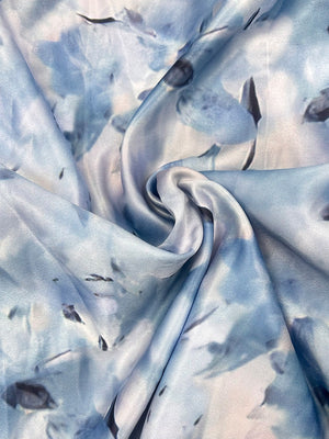 A-Line/Princess Scoop Short Sleeves Printed Floral Mother of the Bride Dresses with Pockets